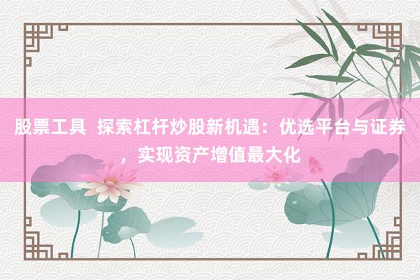 股票工具  探索杠杆炒股新机遇：优选平台与证券，实现资产增值最大化
