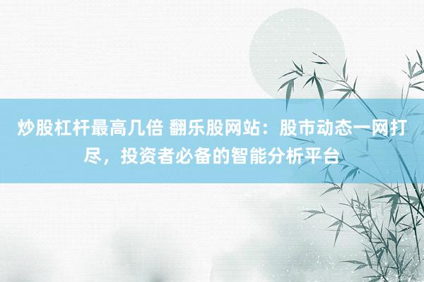 炒股杠杆最高几倍 翻乐股网站：股市动态一网打尽，投资者必备的智能分析平台