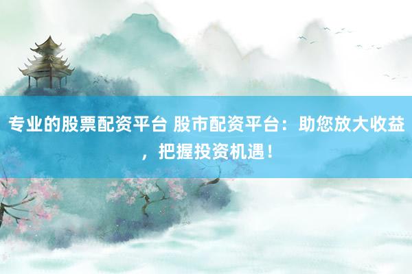 专业的股票配资平台 股市配资平台：助您放大收益，把握投资机遇！