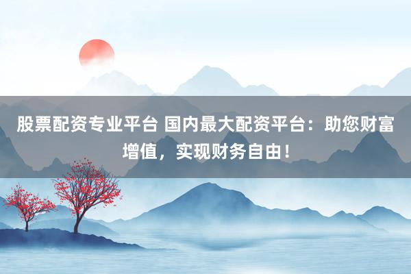 股票配资专业平台 国内最大配资平台：助您财富增值，实现财务自由！