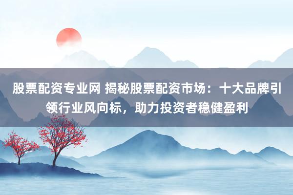 股票配资专业网 揭秘股票配资市场：十大品牌引领行业风向标，助力投资者稳健盈利
