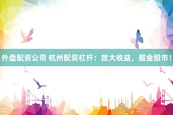 外盘配资公司 杭州配资杠杆：放大收益，掘金股市！