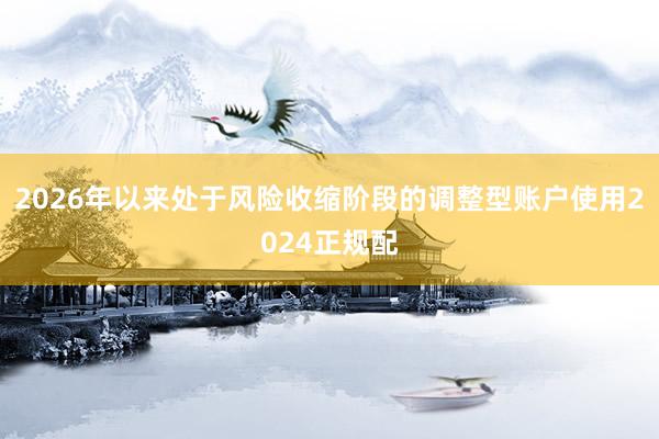 2026年以来处于风险收缩阶段的调整型账户使用2024正规配