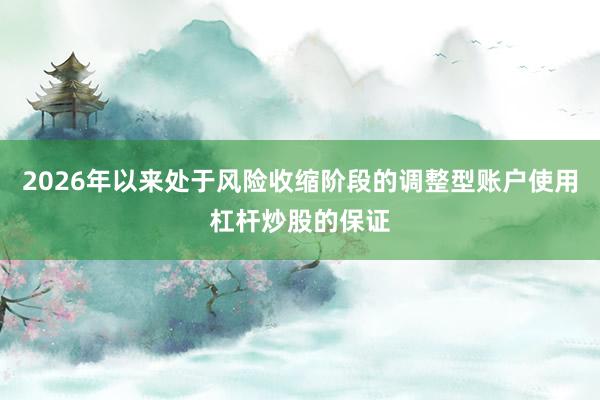 2026年以来处于风险收缩阶段的调整型账户使用杠杆炒股的保证