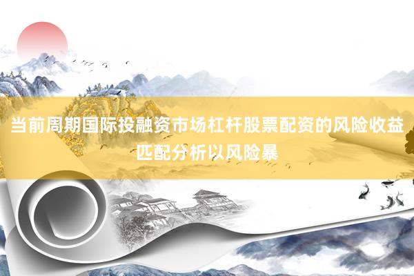 当前周期国际投融资市场杠杆股票配资的风险收益匹配分析以风险暴