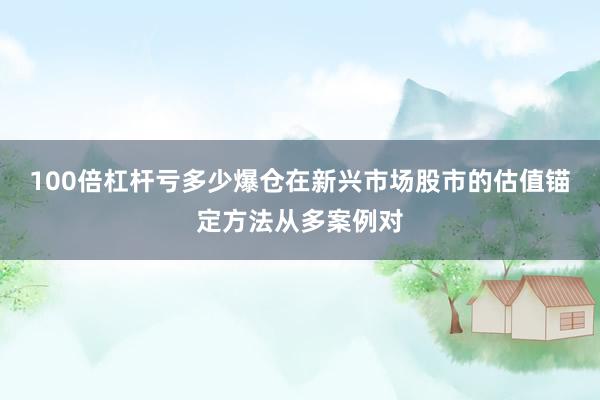 100倍杠杆亏多少爆仓在新兴市场股市的估值锚定方法从多案例对